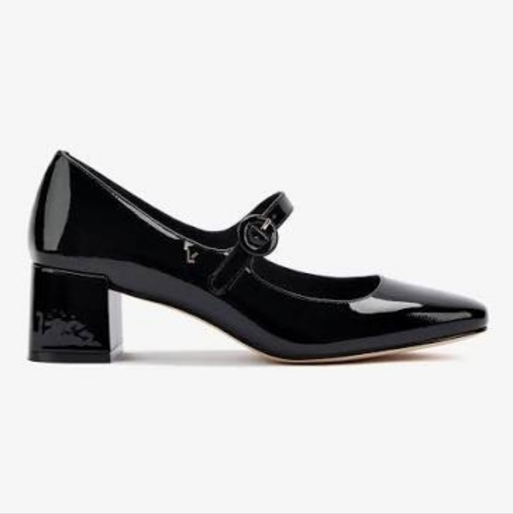 Larroude Blair Patent Leather Ankle Strap Pumps - 9.5